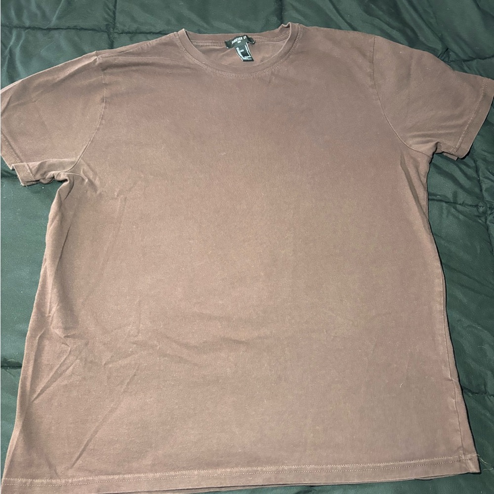 Forever 21 Men's Chocolate Brown Tee
